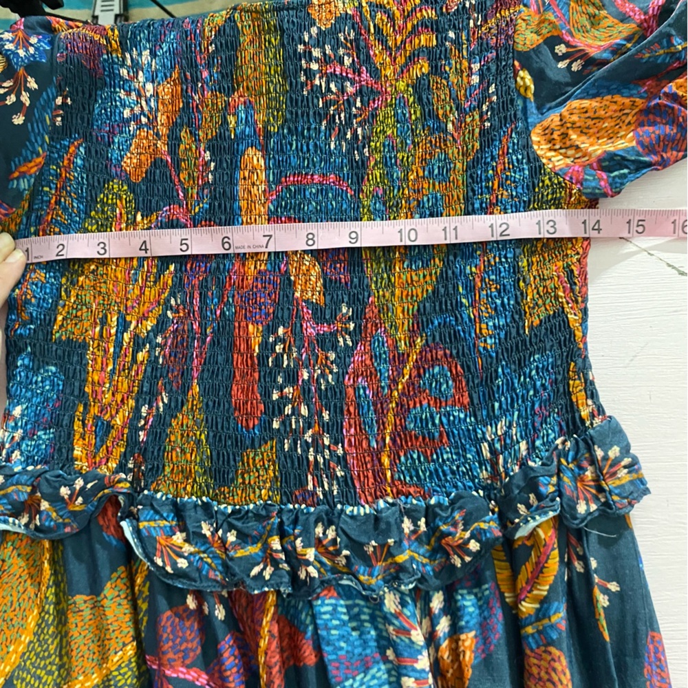 FARM Rio Navy Multicolor Floral Paisley Maxi Dress - Picture 11 of 16